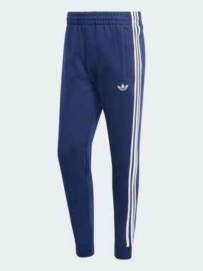 NWT Adidas Men's Blue 3 Stripe Jogger Sweatpants Large